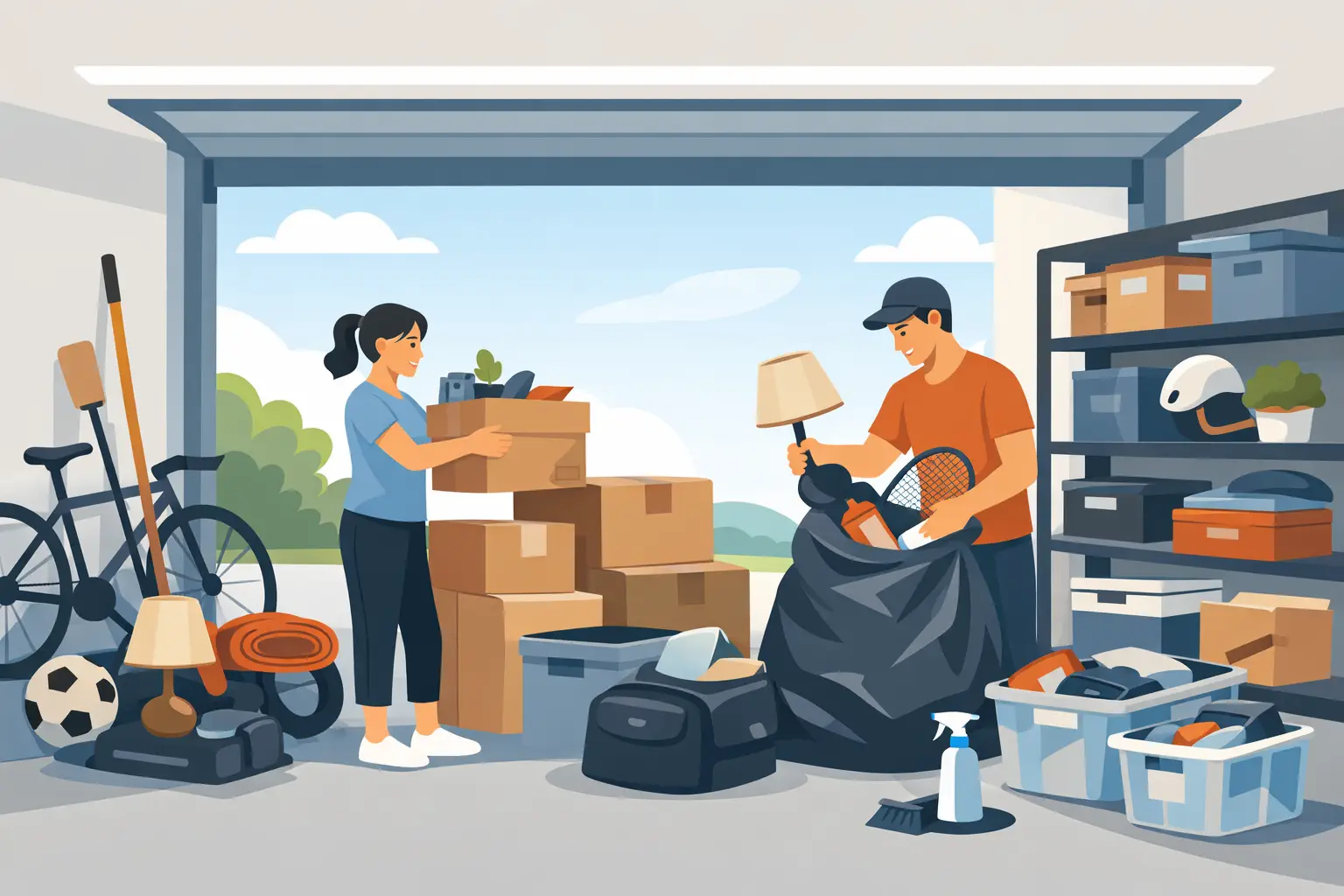 How to Clear Out a Garage Without the Stress
